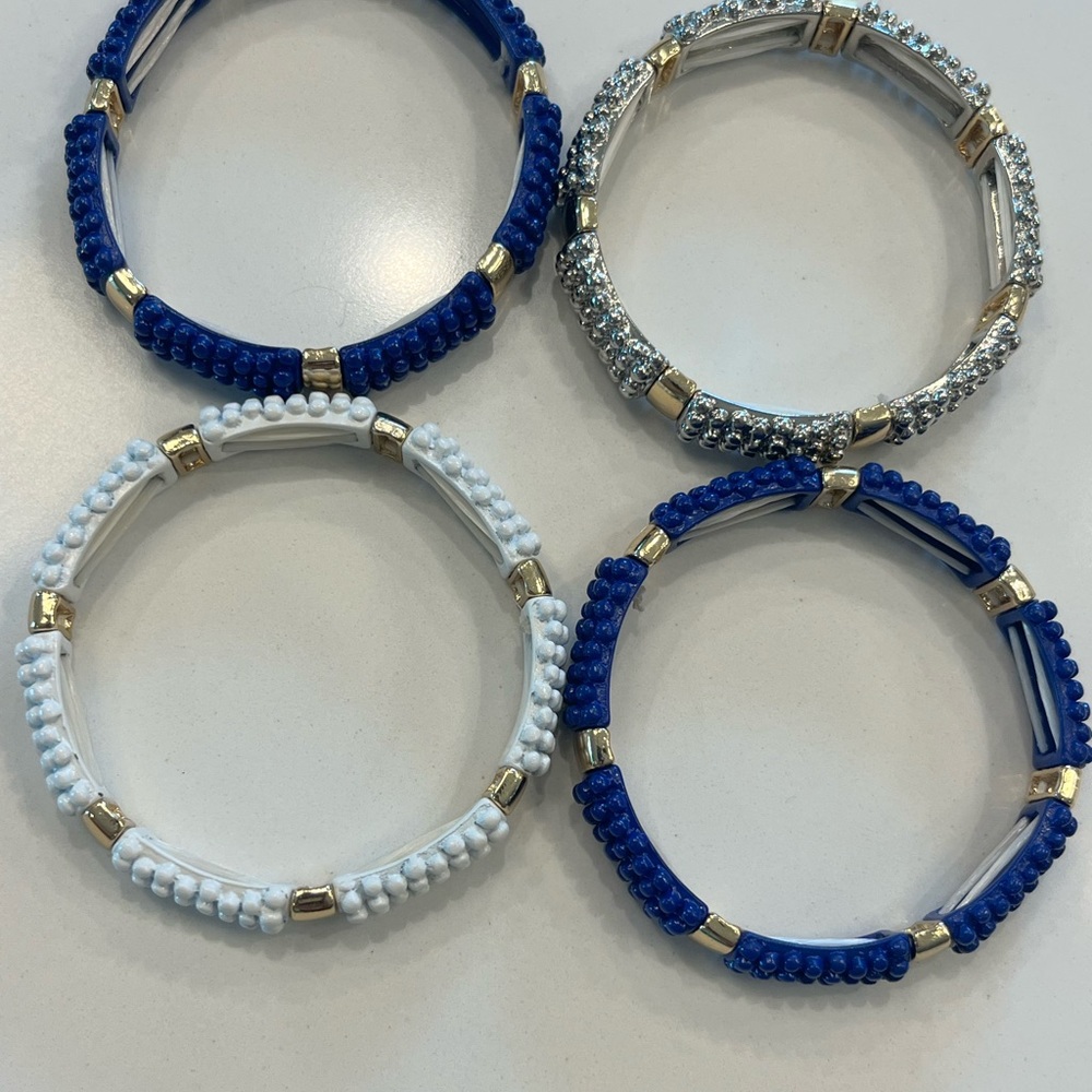 Bundle of 4 Stretch Bracelets - Picture 4 of 8